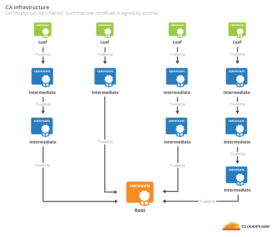 certificates in a chain